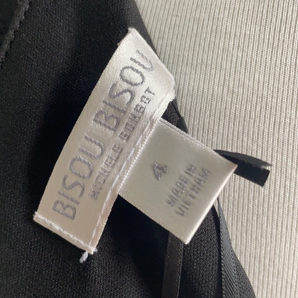 NWT Bisou Bisou Black Midi Dress - Picture 6 of 6